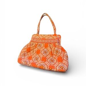 Simply Vera Vera Wang Orange Patterned Shoulder Bag